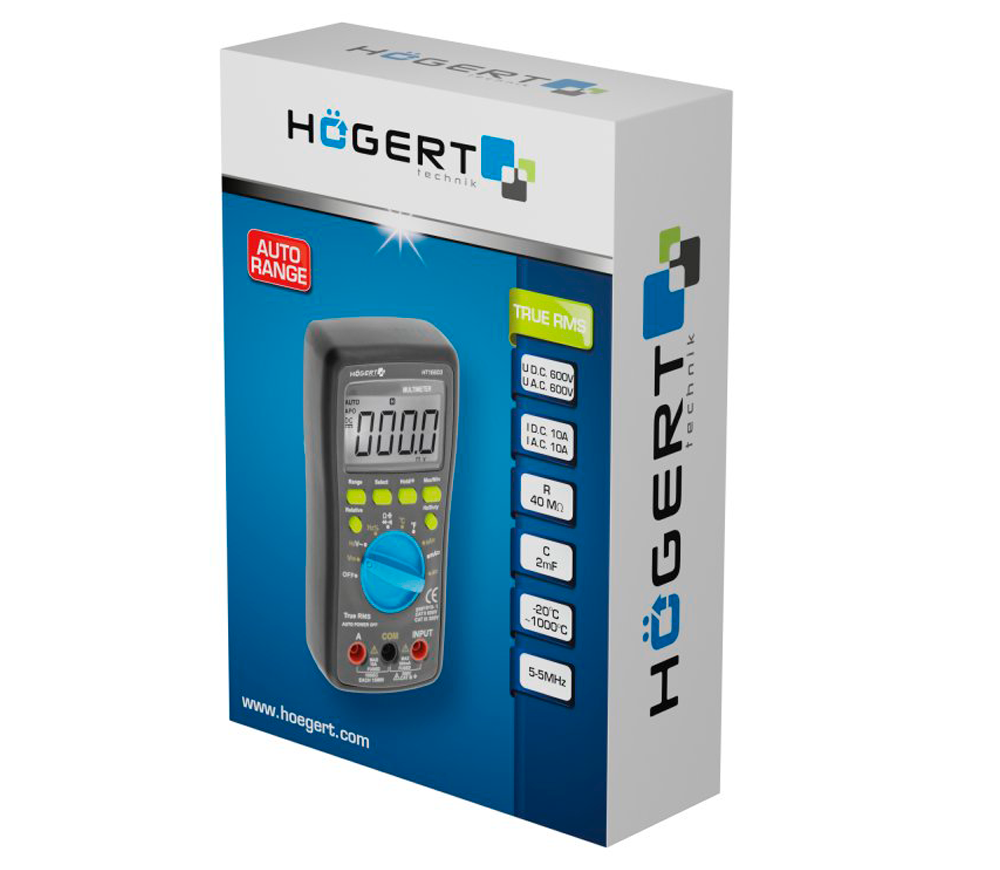 Multimetru digital HOEGERT HT1E603 0/600V 0/10A photo 3
