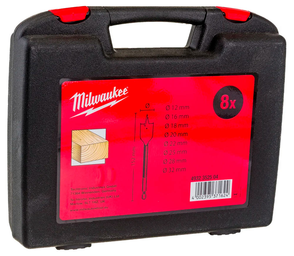 Set de burghie plate MILWAUKEE Shockwave FB Set 13-32mm Oțel photo 2