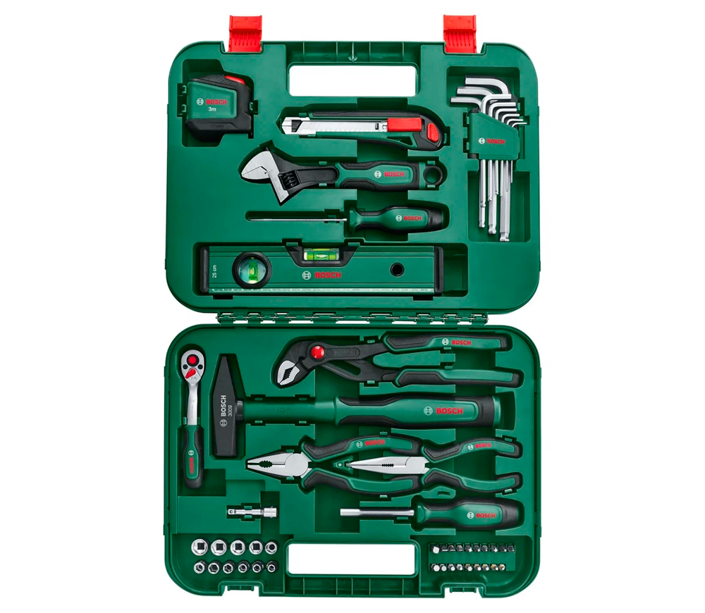 Set scule manuale BOSCH 1600A02BY7 52unit. photo 0