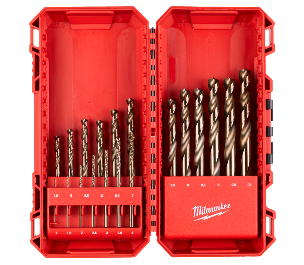 Набор сверл по металлу MILWAUKEE RED COBALT 1-10мм HSS-CO photo