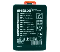 Набор сверл по металлу METABO 627156000 1-10мм HSS-TIN-3