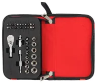 Набор торцевых головок и бит 39шт. MILWAUKEE Compact Ratchet Set 4-14 мм-1