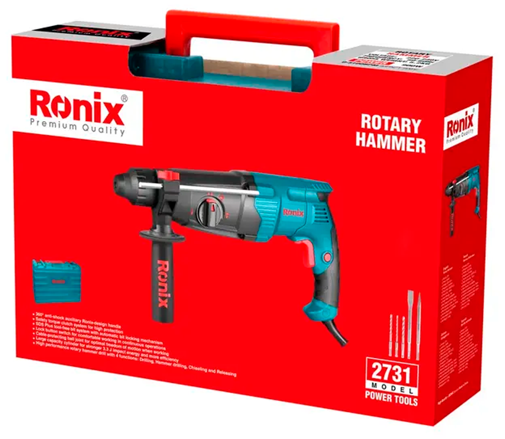 Ciocan rotopercutor RONIX 2731 900w SDS-Plus photo 10