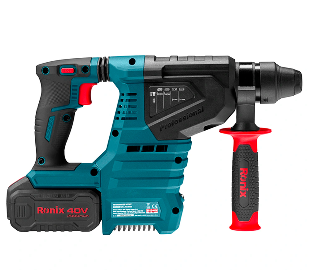 Перфоратор аккумуляторный  8910-40V 2.4Дж 40В 2Ач photo 9