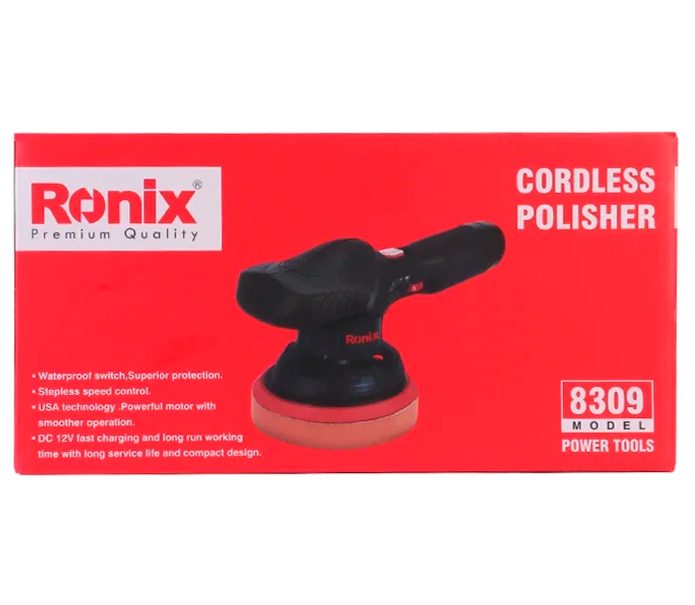 Mașină de polișat fără fir RONIX 8309 150mm 12V 2Ah photo 4