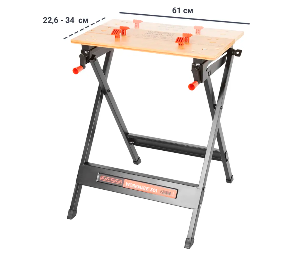 Столярный верстак BLACK&DECKER WM301 610x341 мм 760мм photo 4