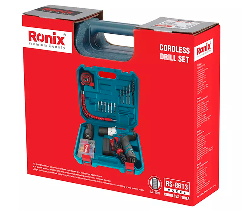 Mașină de înșurubat cu acumulator RONIX RS-8613 12V 1.5Ah photo 8