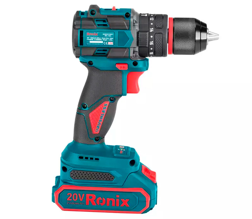 Шуруповёрт аккумуляторный ударный RONIX 8670 20В 2Ач photo 9
