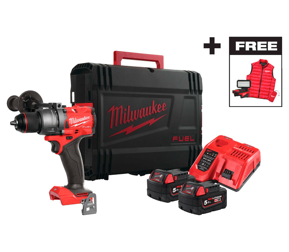 Mașină de înșurubat cu percuție cu acum. MILWAUKEE M18 FPD3MC-502X 18V 5Ah photo