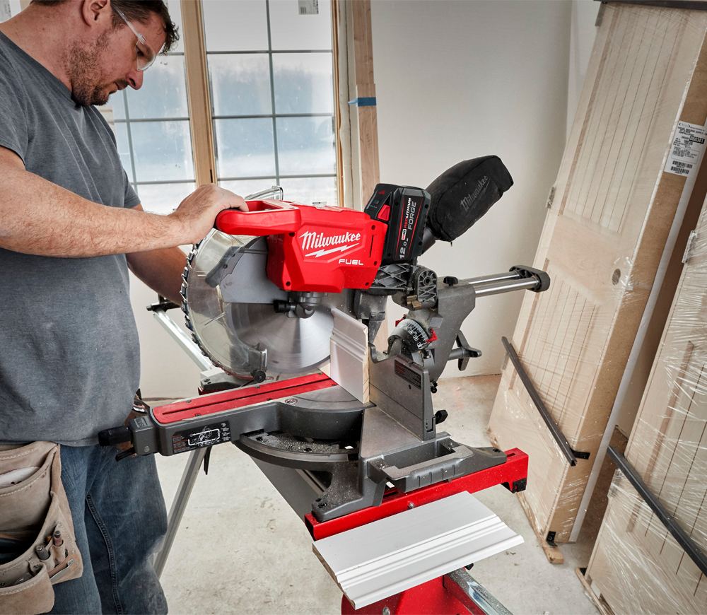 Fierăstrău  circular staționar cu acum 18V 12Ah MILWAUKEE M18 FMS305-121 305mm photo 3