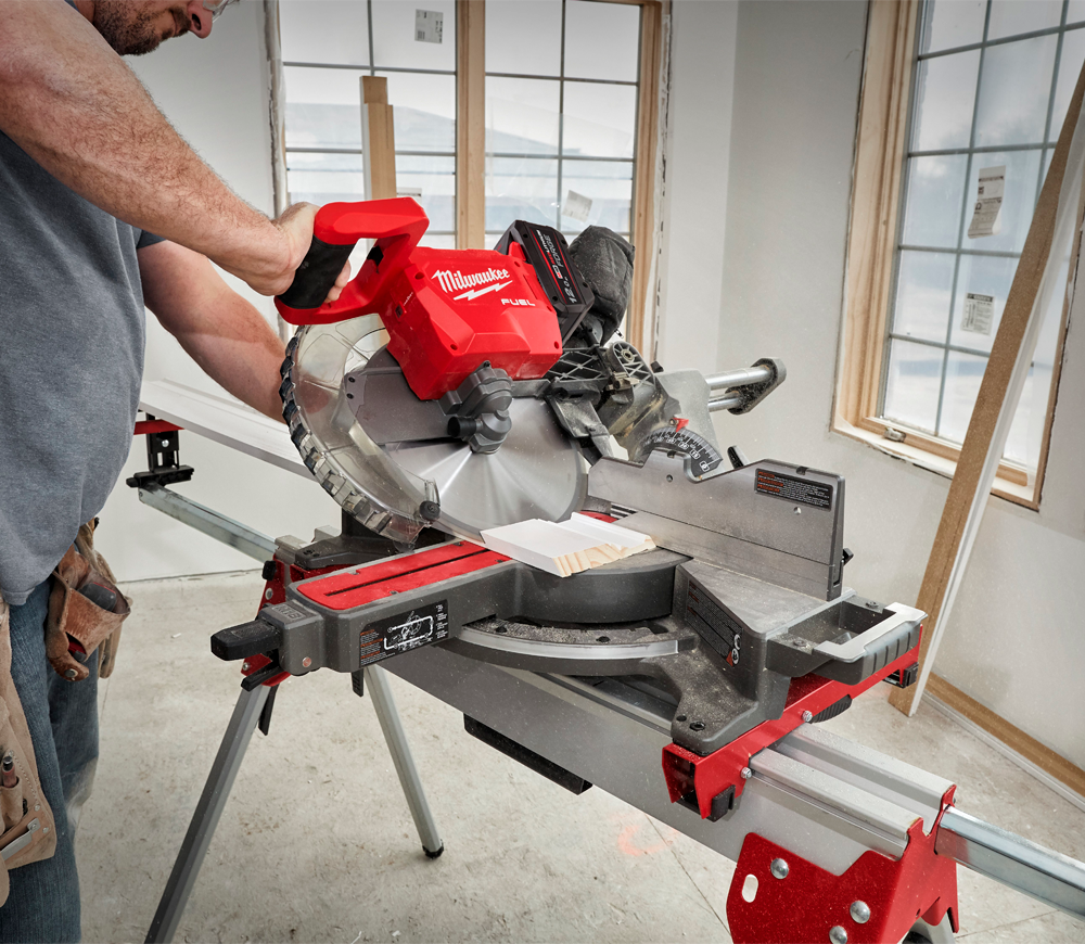 Fierăstrău  circular staționar cu acum 18V 12Ah MILWAUKEE M18 FMS305-121 305mm photo 5