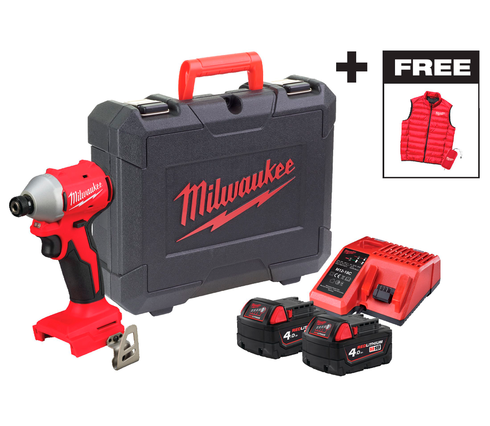 Винтовёрт аккумуляторный ударный MILWAUKEE M18 BLIDRCMC-40C 18В 4Ач photo