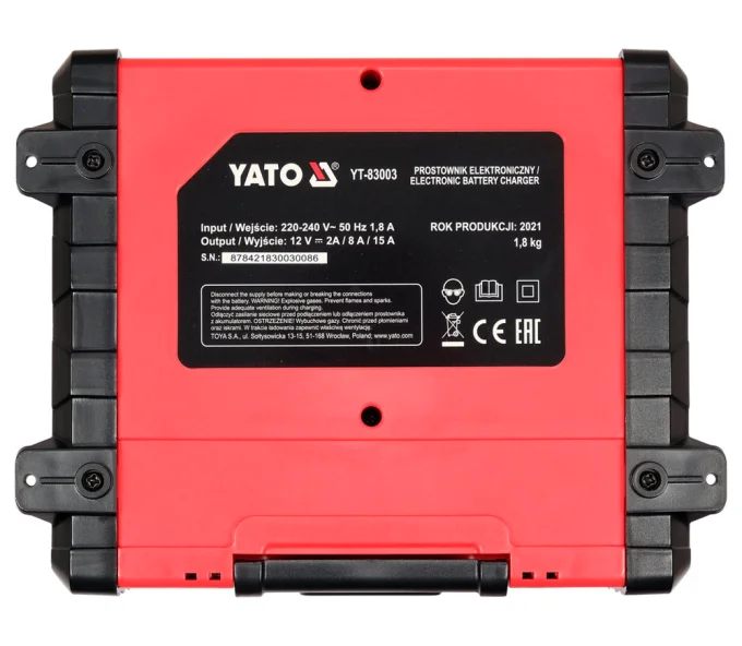 Зарядное устройство YATO YT83003 15A 12В-4