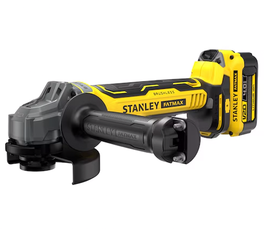 Угловая шлифмашина аккумуляторная STANLEY SFMCG700M2K-QW 125мм 18В 4Ач photo 0