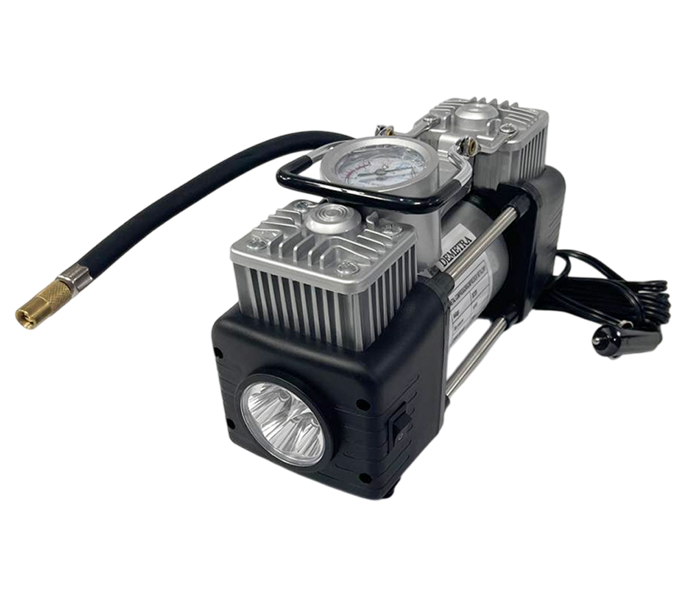 Compresor auto Demetra DM12V 200w 10bar 55l/min photo 0