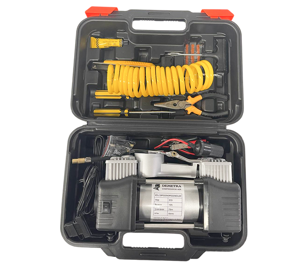 Compresor auto Demetra DM12V 200w 10bar 55l/min photo 5