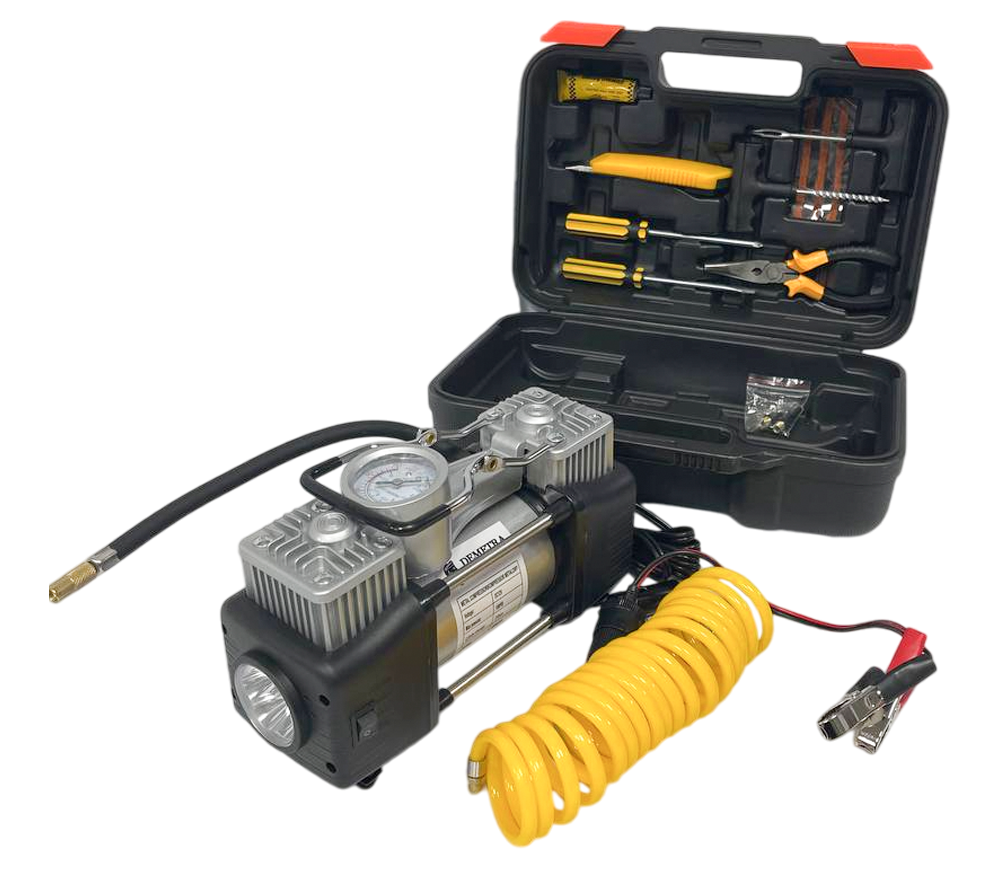 Compresor auto Demetra DM12V 200w 10bar 55l/min photo