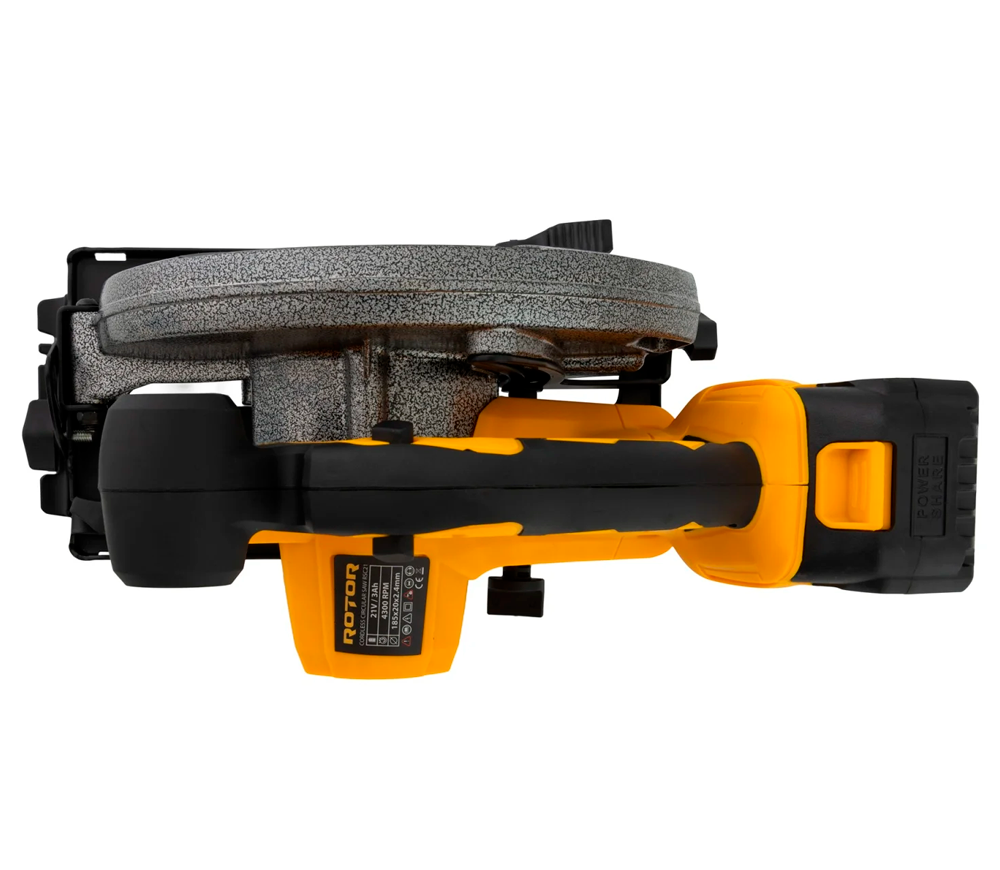 Дисковая пила аккумуляторная ROTOR RSC21 185мм 21В 3Ач photo 3