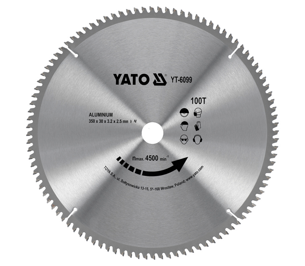 Пильный диск YATO YT6099 350мм 2.5мм photo