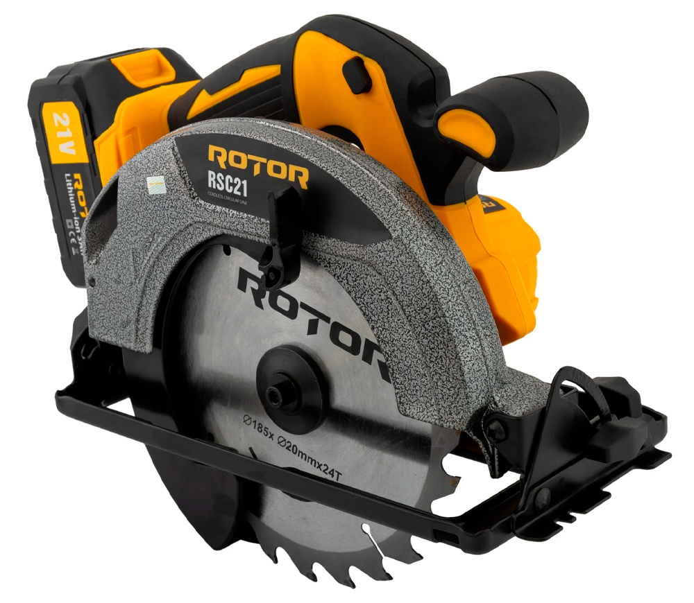 Дисковая пила аккумуляторная ROTOR RSC21 185мм 21В 3Ач photo