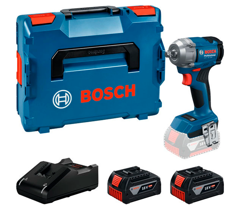 Masina de insurubat cu impact cu acum. BOSCH GDS 18V-350 18V 4Ah 350Nm photo