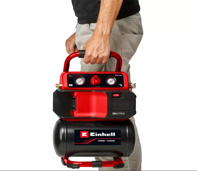 Compresor cu acumulator (fără bat) EINHELL TE-AC 18/75 Li OF-Solo 18V 75l/min 5L-6