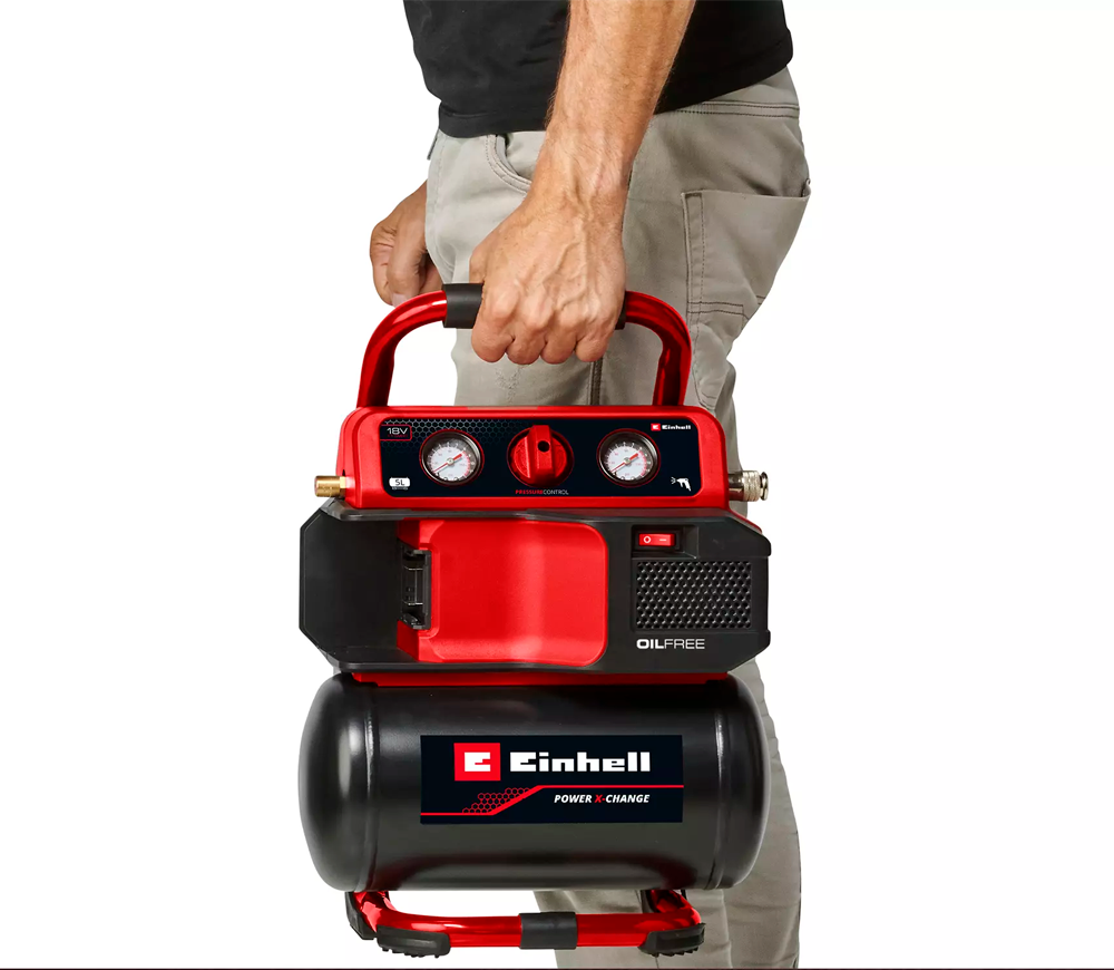 Compresor cu acumulator (fără bat) EINHELL TE-AC 18/75 Li OF-Solo 18V 75l/min 5L photo 4