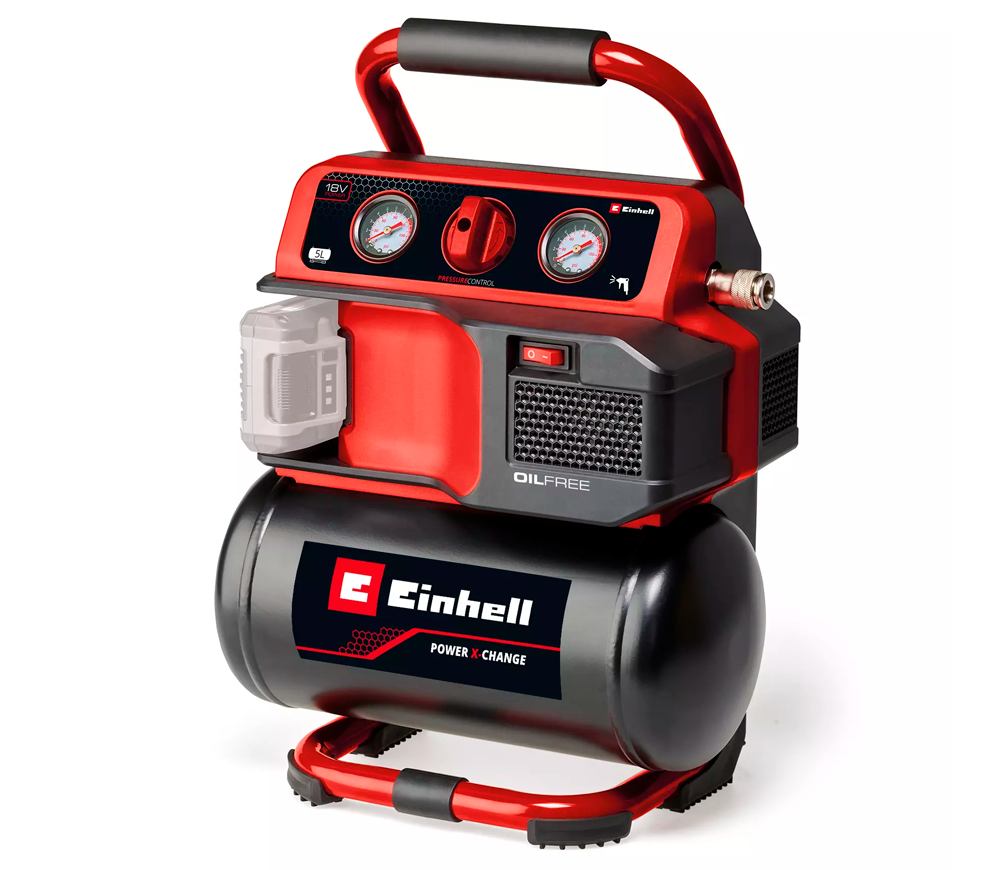 Compresor cu acumulator (fără bat) EINHELL TE-AC 18/75 Li OF-Solo 18V 75l/min 5L photo