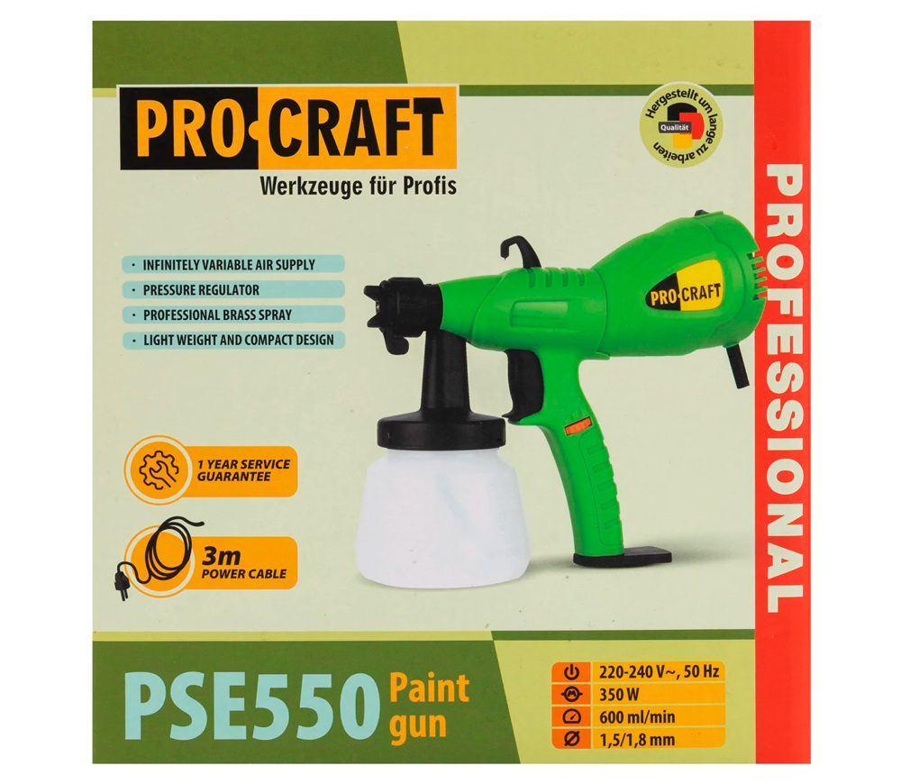 Aparat de vopsit ProCraft PSE550 550w photo 8