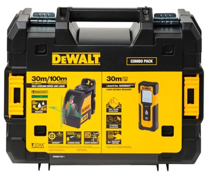 Nivelă cu laser + telemetru DEWALT  DW0887100-1 2fascicole 30m-2