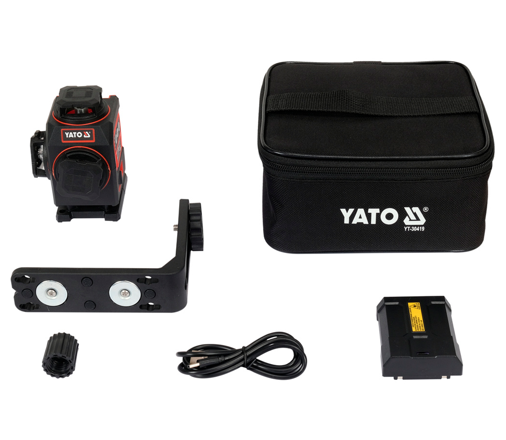Nivelă cu laser YATO YT30419 4fascicole 30m photo 6