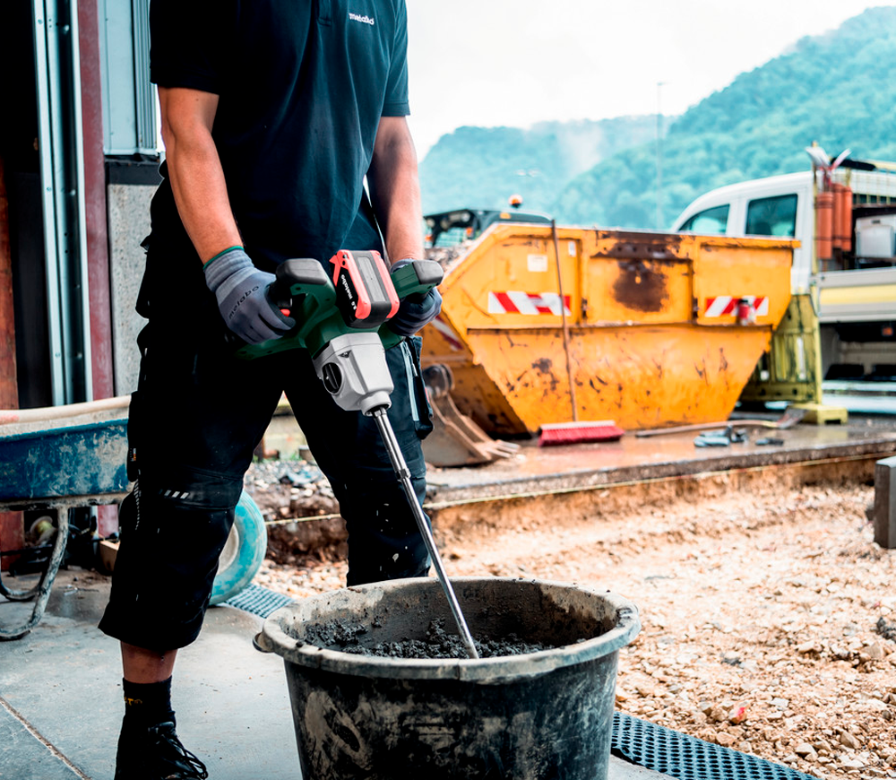 Mașină de amestecat mortar cu acumulator (fără bat) METABO RW18 LTX Bl 140-2 18V photo 5