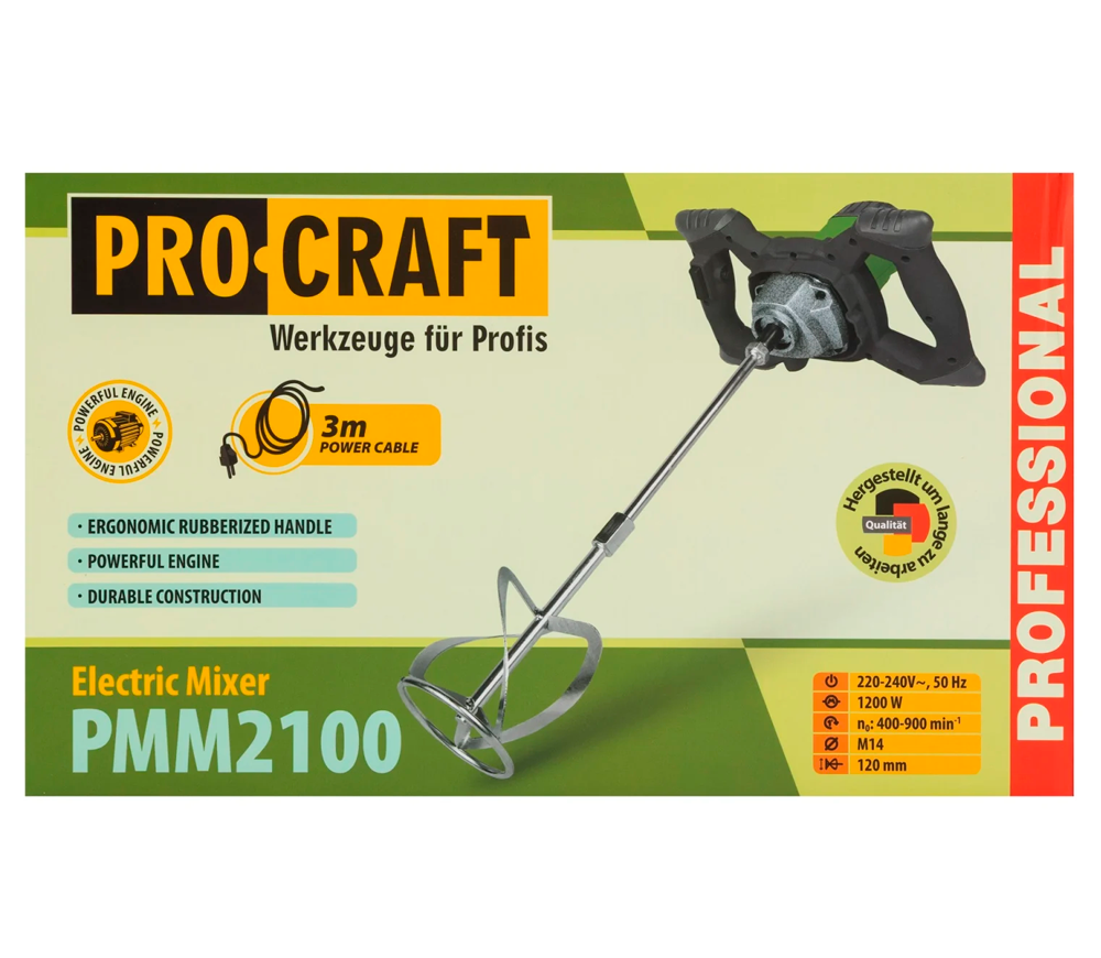 Mașină de amestecat mortar ProCraft PMM2100 1200w photo 7