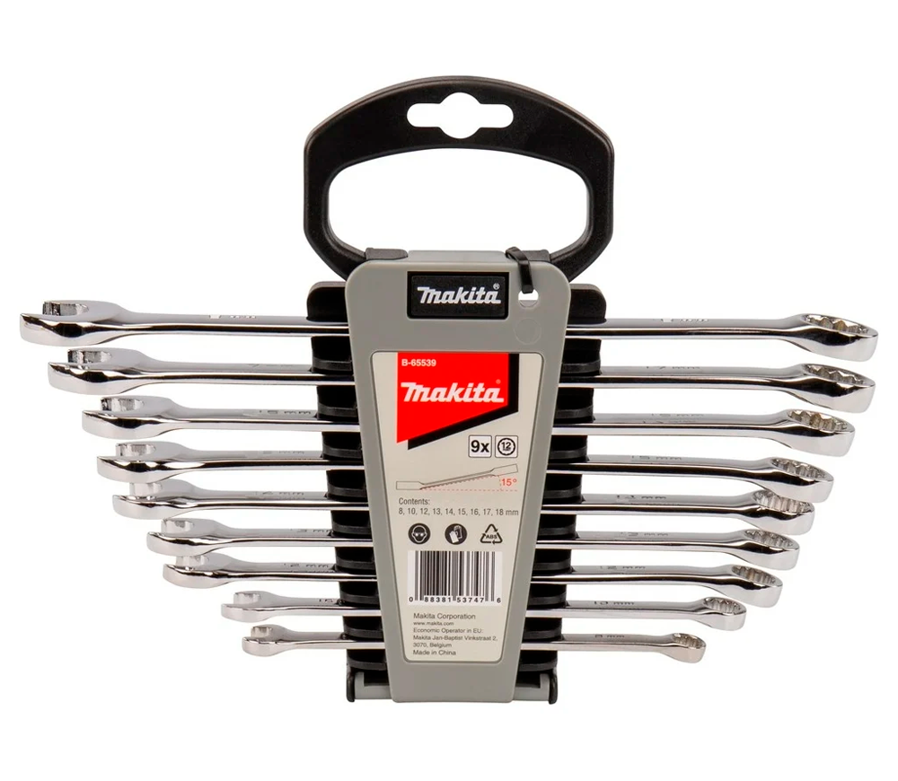 Set de chei combinate 9 buc MAKITA B-65539 8-18mm photo