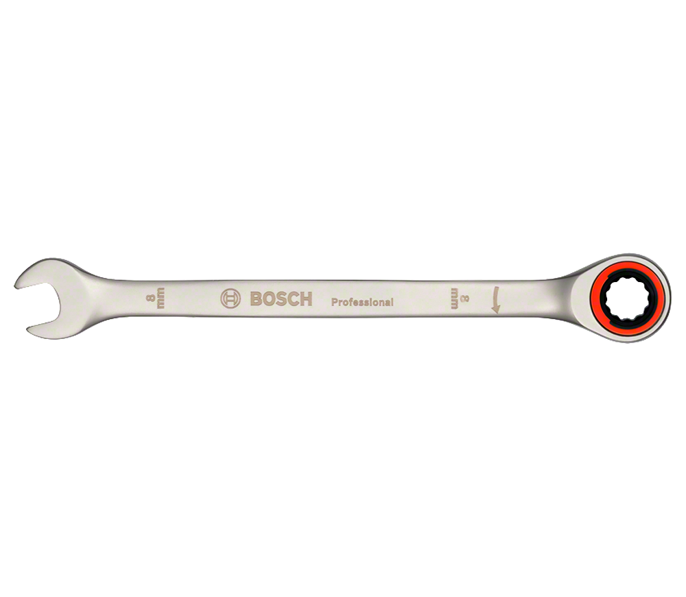 Набор трещоточных ключей 10 предметов BOSCH 1600A02AU0 8-19мм photo 2
