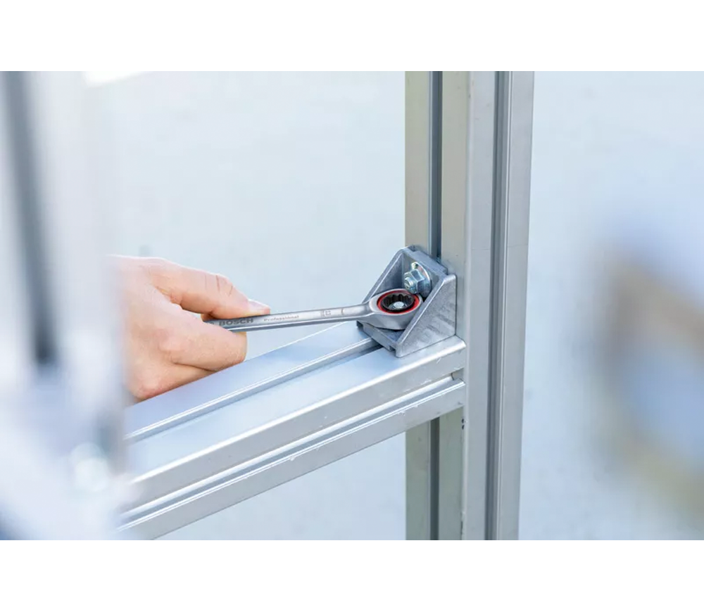 Набор трещоточных ключей 10 предметов BOSCH 1600A02AU0 8-19мм photo 3