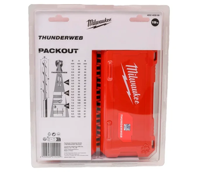 Набор сверл по металлу MILWAUKEE 4932493869 1-10мм HSS-G-2