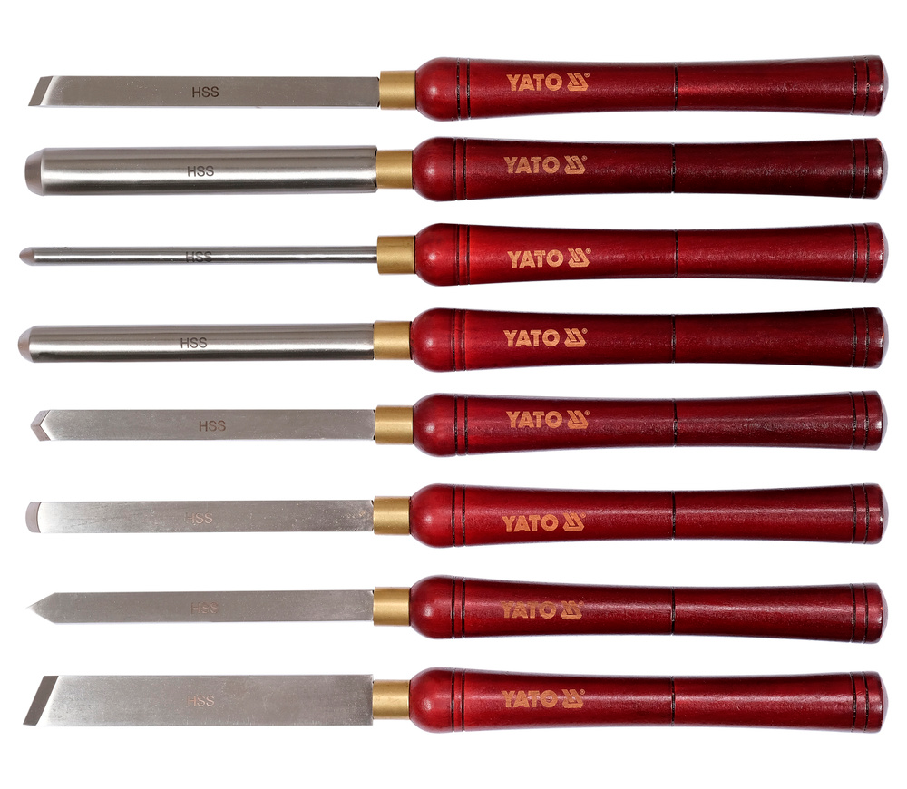 Set dălți 8pc YATO YT62780 3.2-25mm photo 0