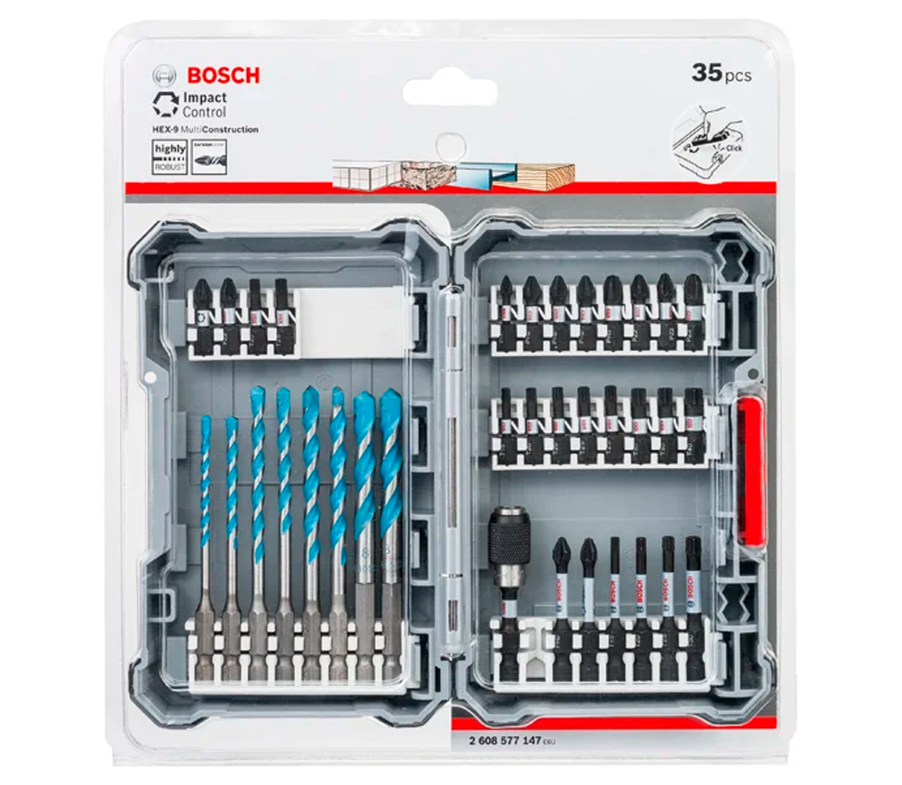 Набор сверл и бит универсальный BOSCH Impact Control 3-8мм Сталь photo 0
