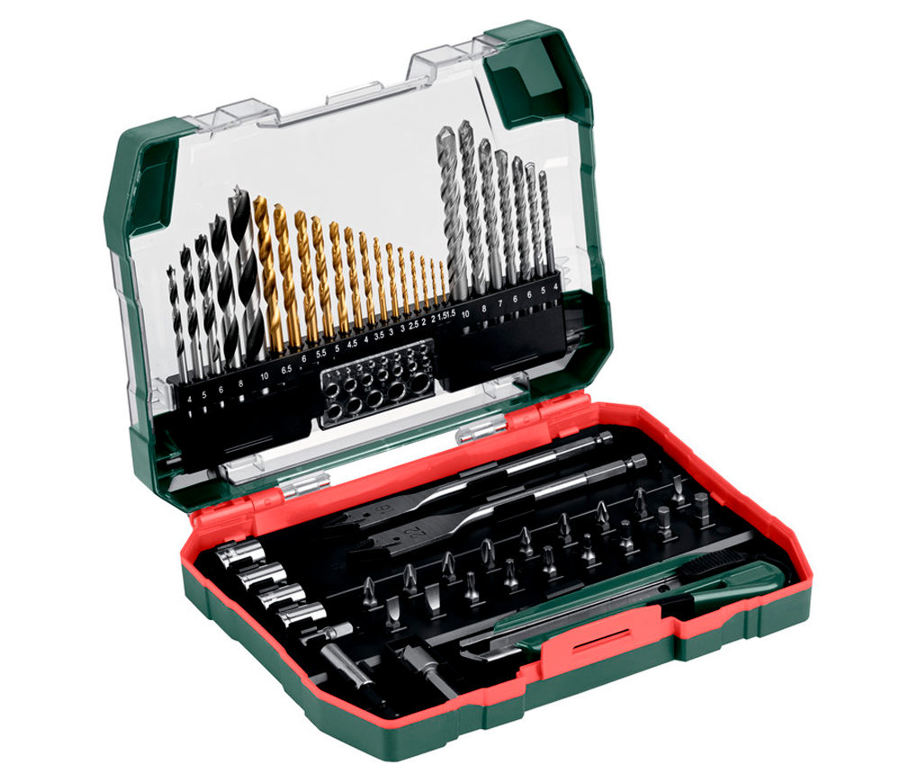 Набор сверл и бит универсальный METABO Accessory set SP 1.5-22мм HSS-TIN photo
