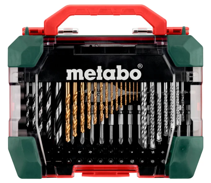 Set burghiuri și biți universal METABO Accessory set SP 1.5-25mm HSS-TIN-2
