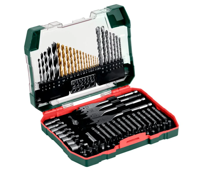 Set burghiuri și biți universal METABO Accessory set SP 1.5-25mm HSS-TIN-1