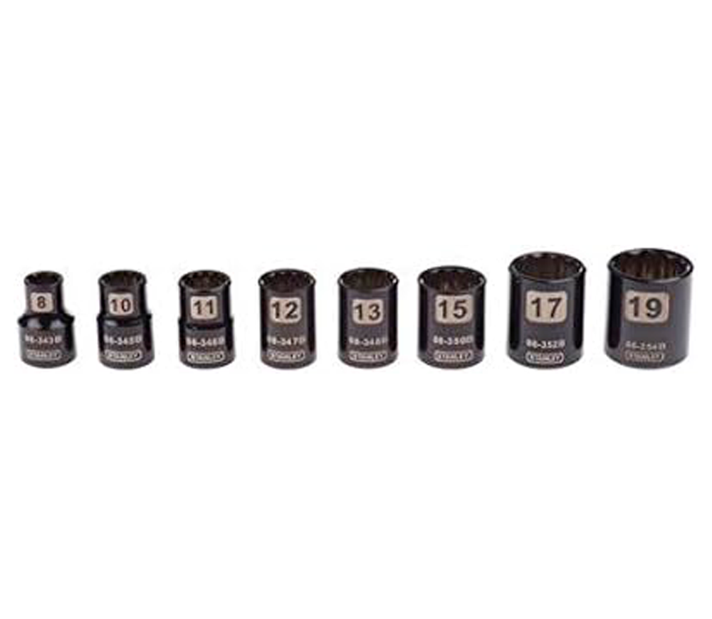 Головки торцевые STANLEY 0-94-606 10-19 мм photo 1