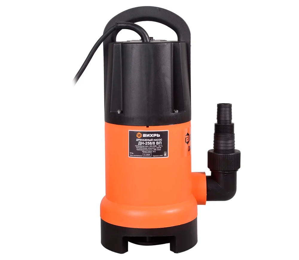 Pompă de drenaj VIHRI ДН-258/8 ВП 900w 15480l/h photo 5