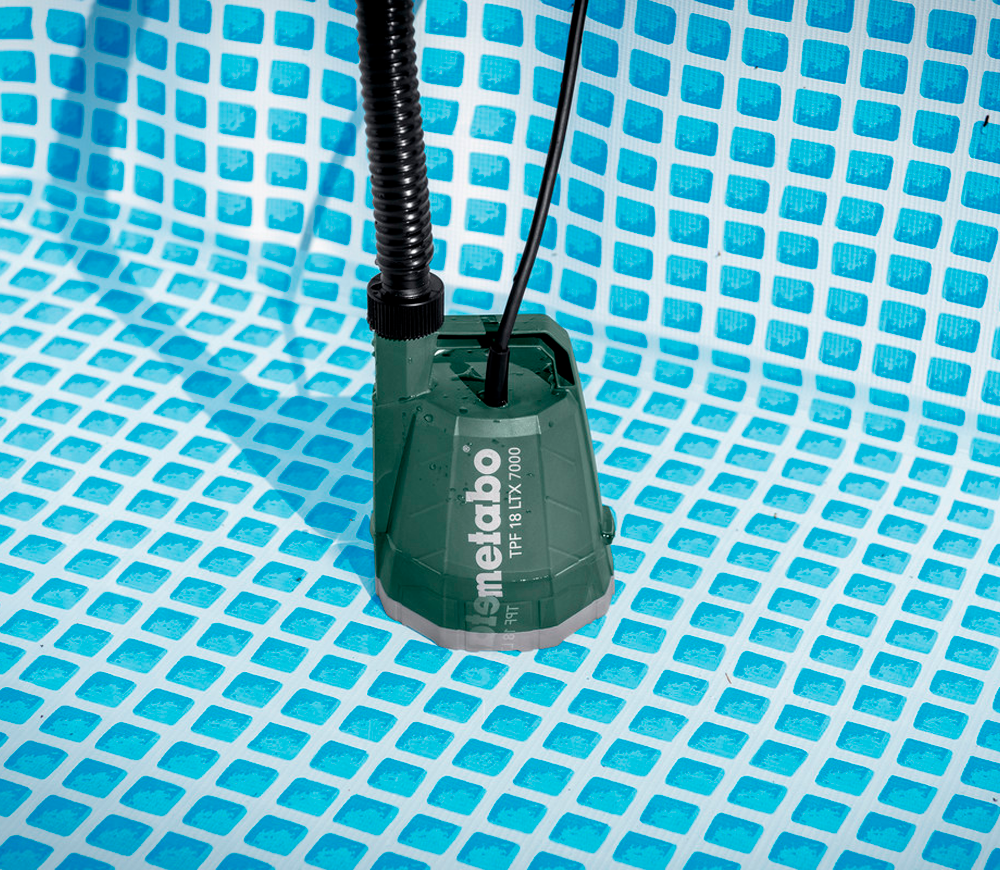 Pompă de drenaj cu acumulator (fără bat) METABO TPF 18 LTX 7000 7000l/h 18V photo 0