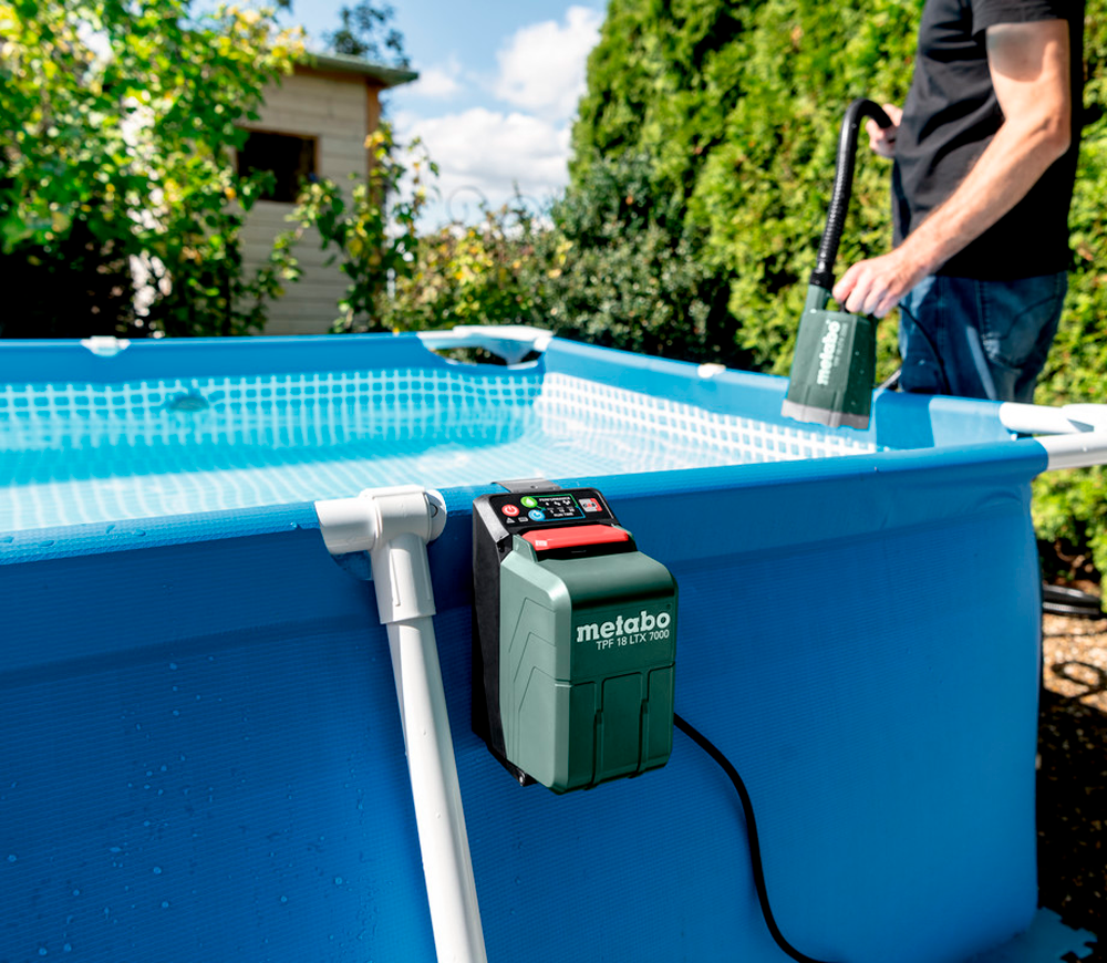 Pompă de drenaj cu acumulator (fără bat) METABO TPF 18 LTX 7000 7000l/h 18V photo 2