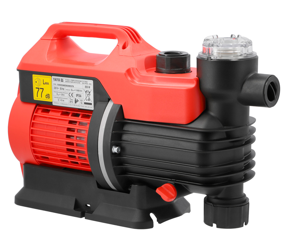 Pompă de grădină YATO YT85363 850w 3600l/h photo 0