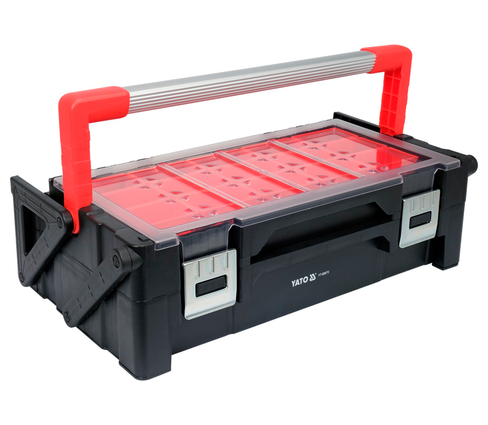 Organaizer cu 2 secții YATO YT08970 Plastic photo 1