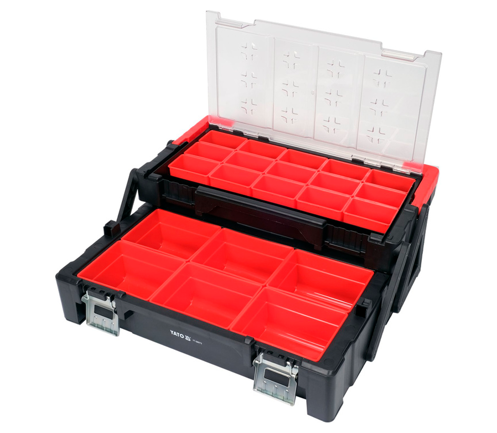 Organaizer cu 2 secții YATO YT08970 Plastic photo 4