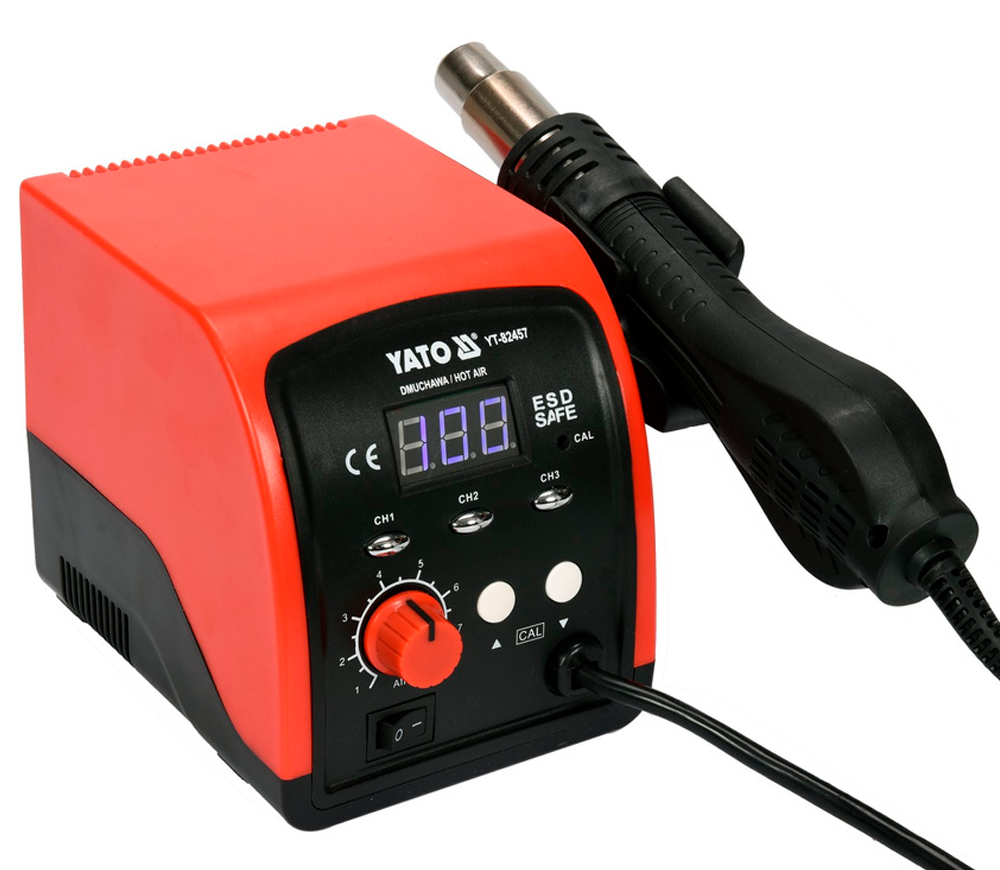 Stație de lipit cu aer cald YATO YT82457 750w 500°C Rețea photo 1